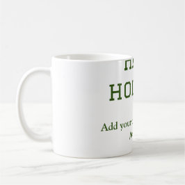 Taza De Café Navidades mínimos de vacaciones felices verdes