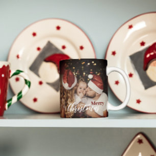 Taza De Café Navidades modernos de moda, foto de la familia Dar