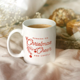 Taza De Café Navidades modernos saludan a elegante Mistletoe