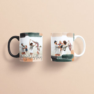 Taza De Café Navidades modernos y abstractos de fotografía múlt