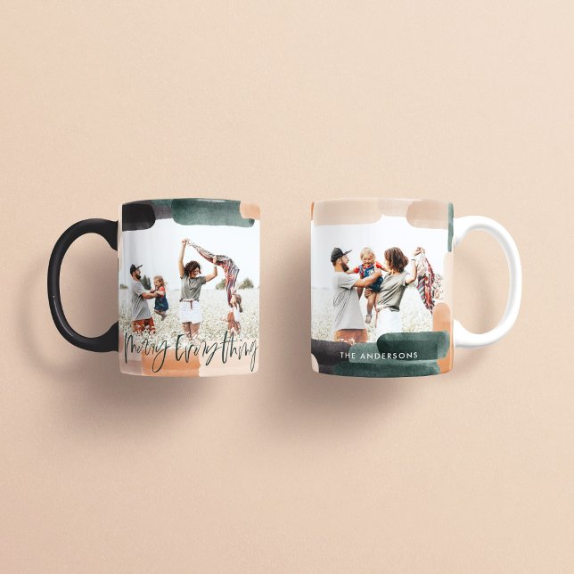 Taza De Café Navidades modernos y abstractos de fotografía múlt (Subido por el creador)