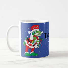 Taza De Café Navidades Mug 11 oz. Estrellas "TySANTAsaurus Rex"
