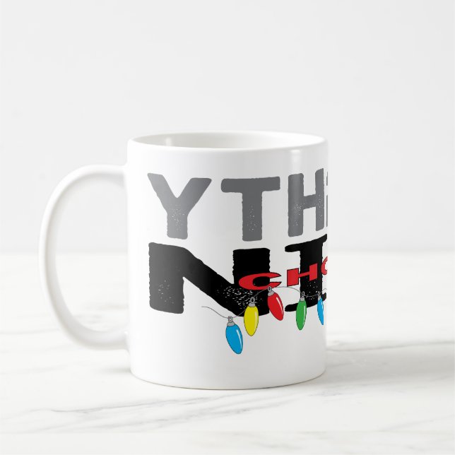 Taza De Café Navidades Mug 11 oz. "Ntraviesa elige Niza" (Izquierda)