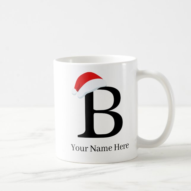Taza De Café Navidades Mug "B" Inicial (Derecha)