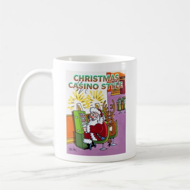 Taza De Café Navidades Mug Estilo Casino (Izquierda)