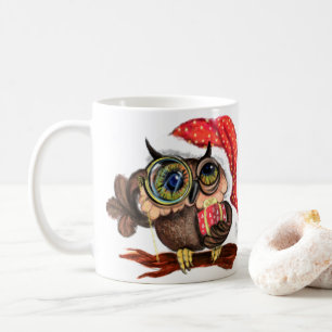 Taza De Café Navidades Mug Gift Bebé Lechuzas con regalos
