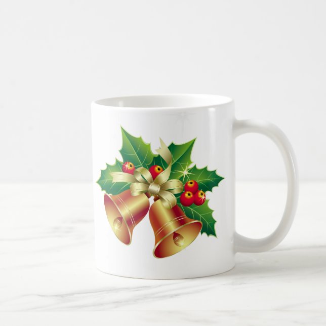 Taza De Café Navidades Mug-Holly Bells (Derecha)