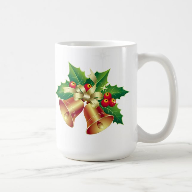 Taza De Café Navidades Mug-Holly Bells (Derecha)