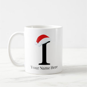 Taza De Café Navidades Mug "I" Inicial