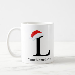 Taza De Café Navidades Mug "L" Inicial