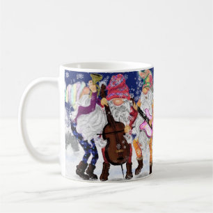 Taza De Café Navidades Mug Musical Gnomes Banda - Diversión