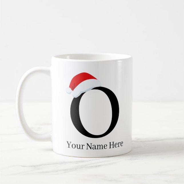 Taza De Café Navidades Mug "O" Inicial (Izquierda)