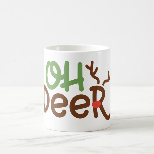 Taza De Café Navidades Mug: Oh venado (Centro)