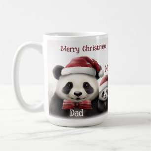 Taza De Café Navidades Mug por los niños - Diseño "Dad" y "Me"
