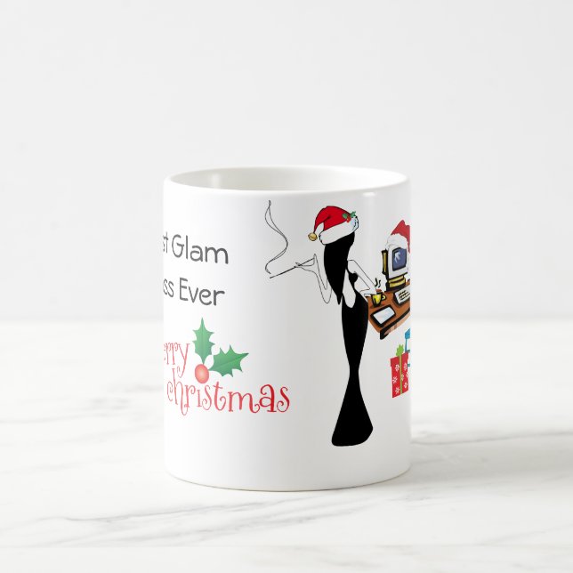 Taza De Café Navidades Mug por mujer jefa (Centro)