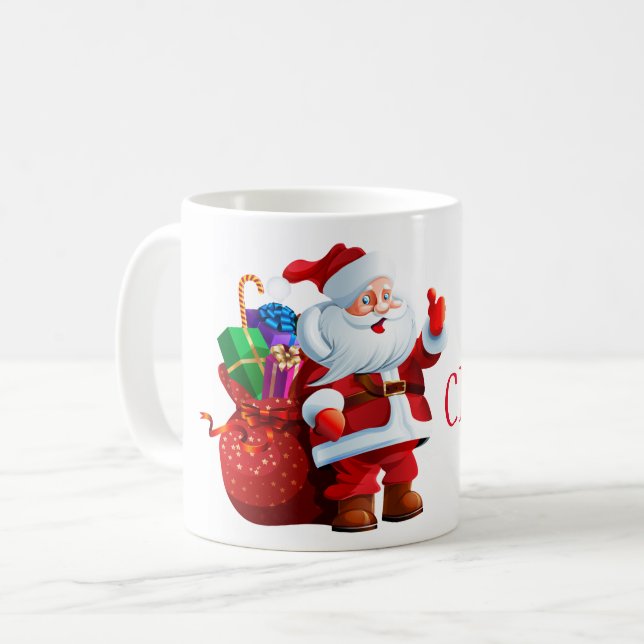 Taza De Café Navidades Mug-Santa (Anverso izquierdo)