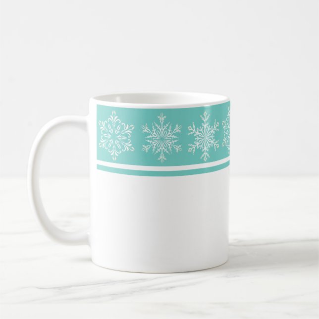 Taza De Café Navidades Mug-Snowflakes (Izquierda)