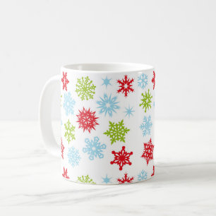 Taza De Café Navidades Mug-Snowflakes
