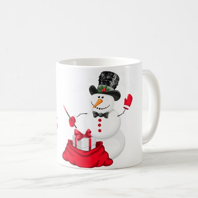 Taza De Café Navidades Mug-Snowman (Anverso derecho)