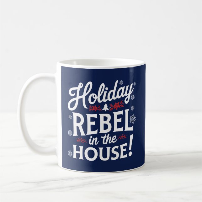 Taza De Café Navidades Mug | Vibes de vacaciones, perfectas par (Izquierda)