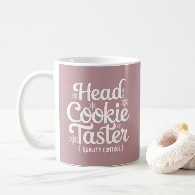 Taza De Café Navidades Mug | Vibes de vacaciones, perfectas par (Con donut)