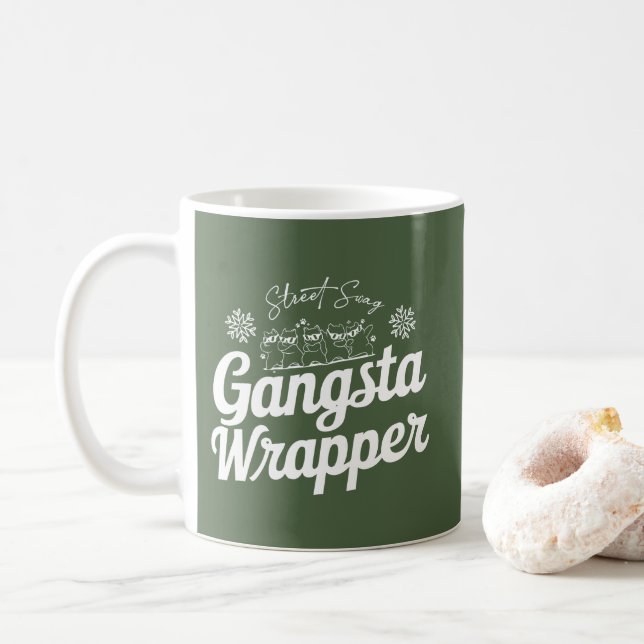 Taza De Café Navidades Mug | Vibes de vacaciones, perfectas par (Con donut)