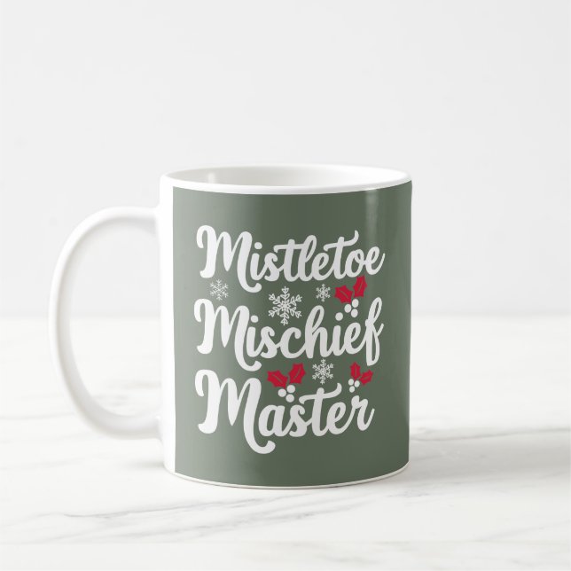Taza De Café Navidades Mug | Vibes de vacaciones, perfectas par (Izquierda)