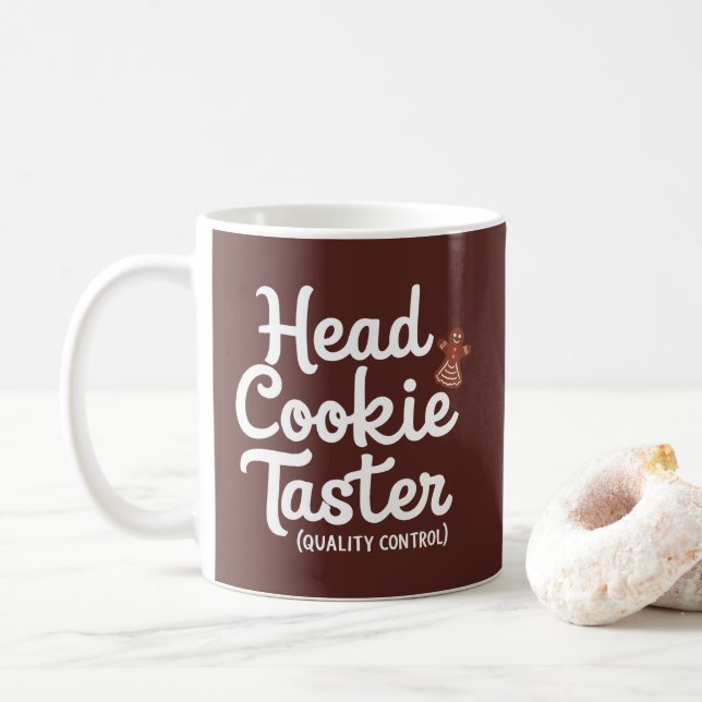 Taza De Café Navidades Mug | Vibes de vacaciones, perfectas par (Con donut)