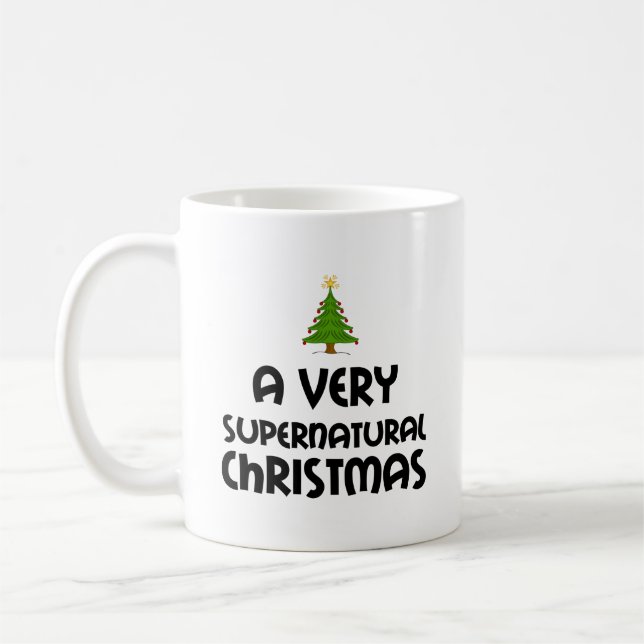 TAZA DE CAFÉ NAVIDADES MUY SUPERNATURALES (Izquierda)
