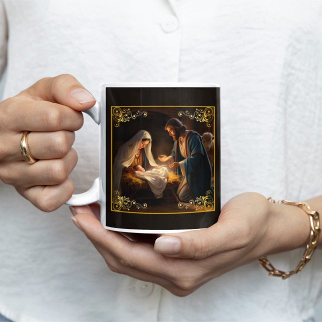 Taza De Café Navidades Natividad Sagrada Familia Religiosa (Subido por el creador)