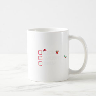 Taza De Café Navidades Naughty Bruh Graciosa Lista de Mujeres d