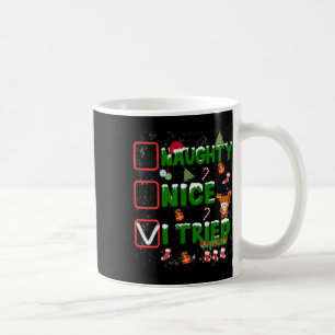 Taza De Café Navidades Naughty He Probado Fam De Navidades Grac
