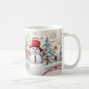 Taza De Café Navidades navideños de Snowman Wonderland