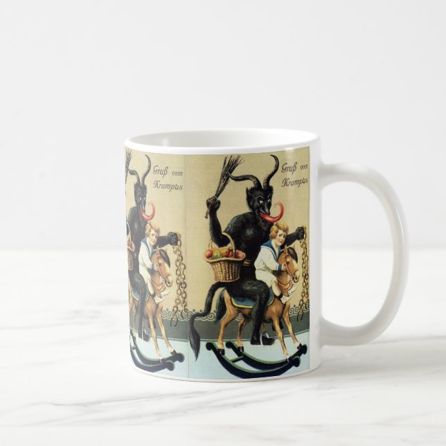 Taza De Café Navidades navideños de vacaciones en caballos de R (Derecha)