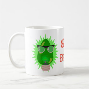 Taza De Café Navidades Nerd Bulb Fun Personalizado Holiday Joy