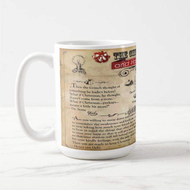 Taza De Café Navidades News 15 oz Mug (Izquierda)