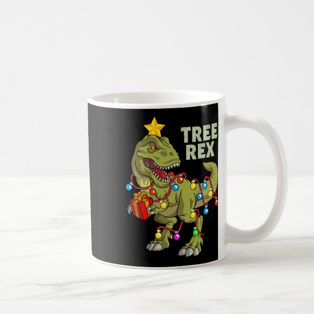 Taza De Café Navidades Niños Dinosaurios Niños Navidades Hombre (Derecha)