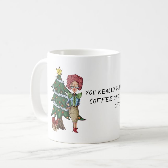 Taza De Café Navidades no café café taxista (Anverso izquierdo)