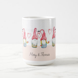 Taza De Café Navidades nómadas enamorados acuarela pintada a ma