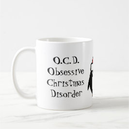 Taza De Café Navidades obsesionados con DCO divertidos trastorn