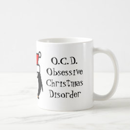Taza De Café Navidades obsesionados con DCO divertidos trastorn