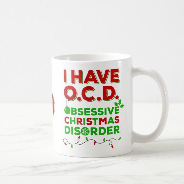 Taza De Café Navidades obsesivos irrespetuosos (Derecha)