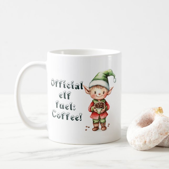 Taza De Café Navidades oficiales de combustible Elf (Con donut)