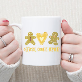 Taza De Café Navidades oficiales del Cookie Tester Gingerbread