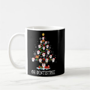 Taza De Café Navidades Oh Dentistree Xmas Árbol Higiene dental 