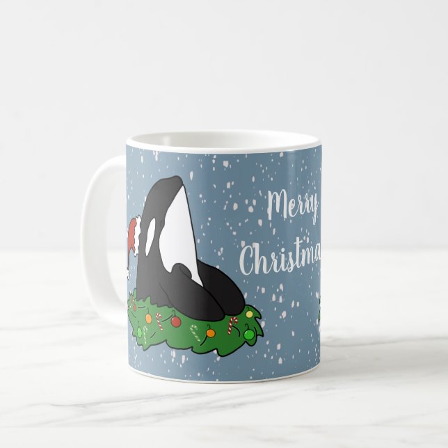 Taza De Café Navidades Orca (Anverso izquierdo)