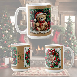 Taza De Café Navidades oso y presenta café Personalizable Mu