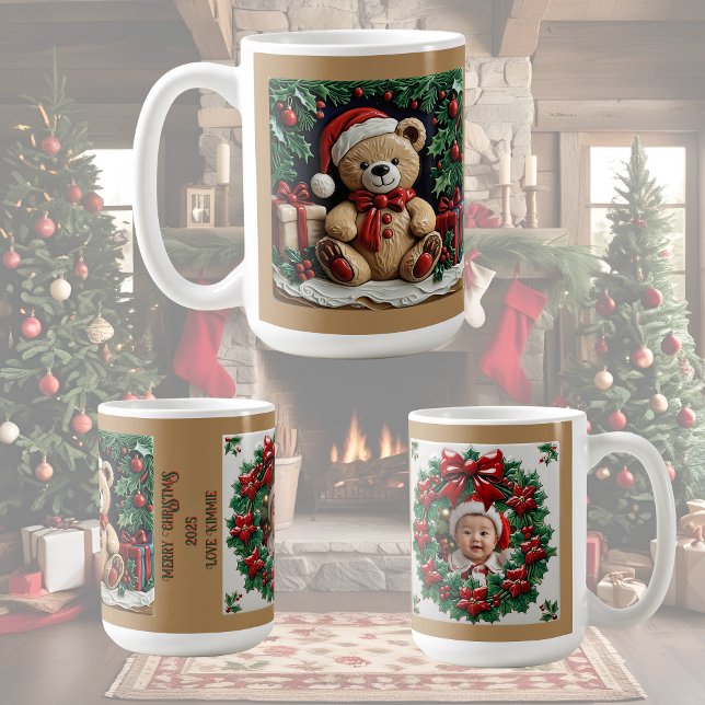 Taza De Café Navidades oso y presenta café Personalizable Mu (Subido por el creador)