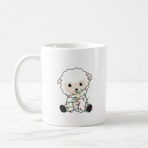 Taza De Café Navidades ovinos Niegan ovejas animales de inviern