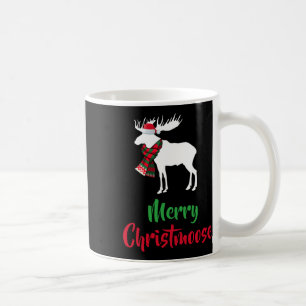 Taza De Café Navidades Pajama - Navidades Moose Santa Hat